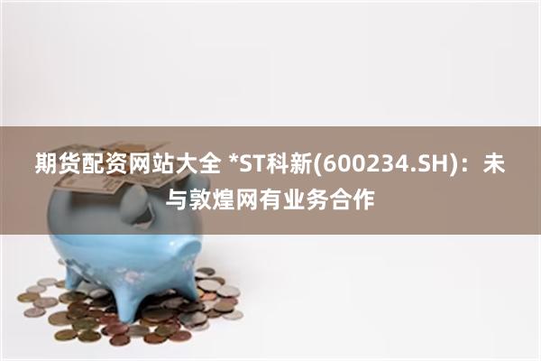 期货配资网站大全 *ST科新(600234.SH)：未与敦煌网有业务合作