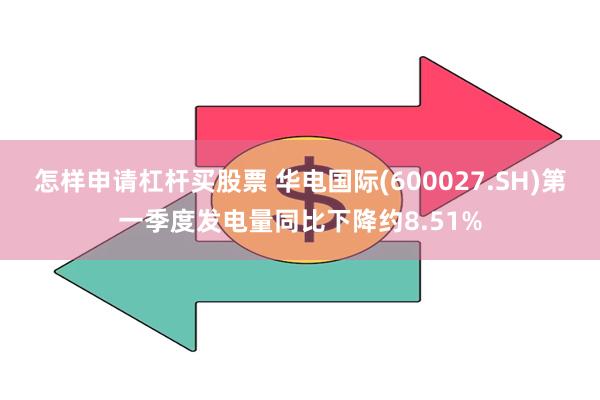 怎样申请杠杆买股票 华电国际(600027.SH)第一季度发电量同比下降约8.51%