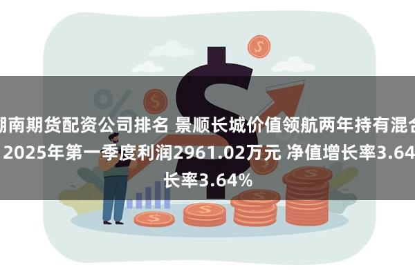 湖南期货配资公司排名 景顺长城价值领航两年持有混合：2025年第一季度利润2961.02万元 净值增长率3.64%