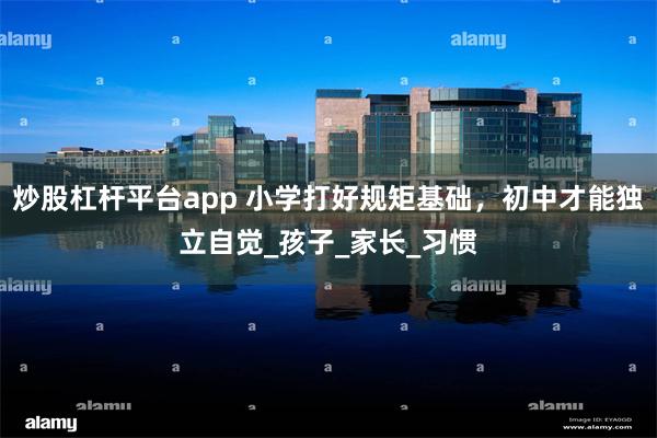 炒股杠杆平台app 小学打好规矩基础，初中才能独立自觉_孩子_家长_习惯